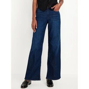 Old Navy High-Rise Wow Wide Leg In River Size 10 Jeans